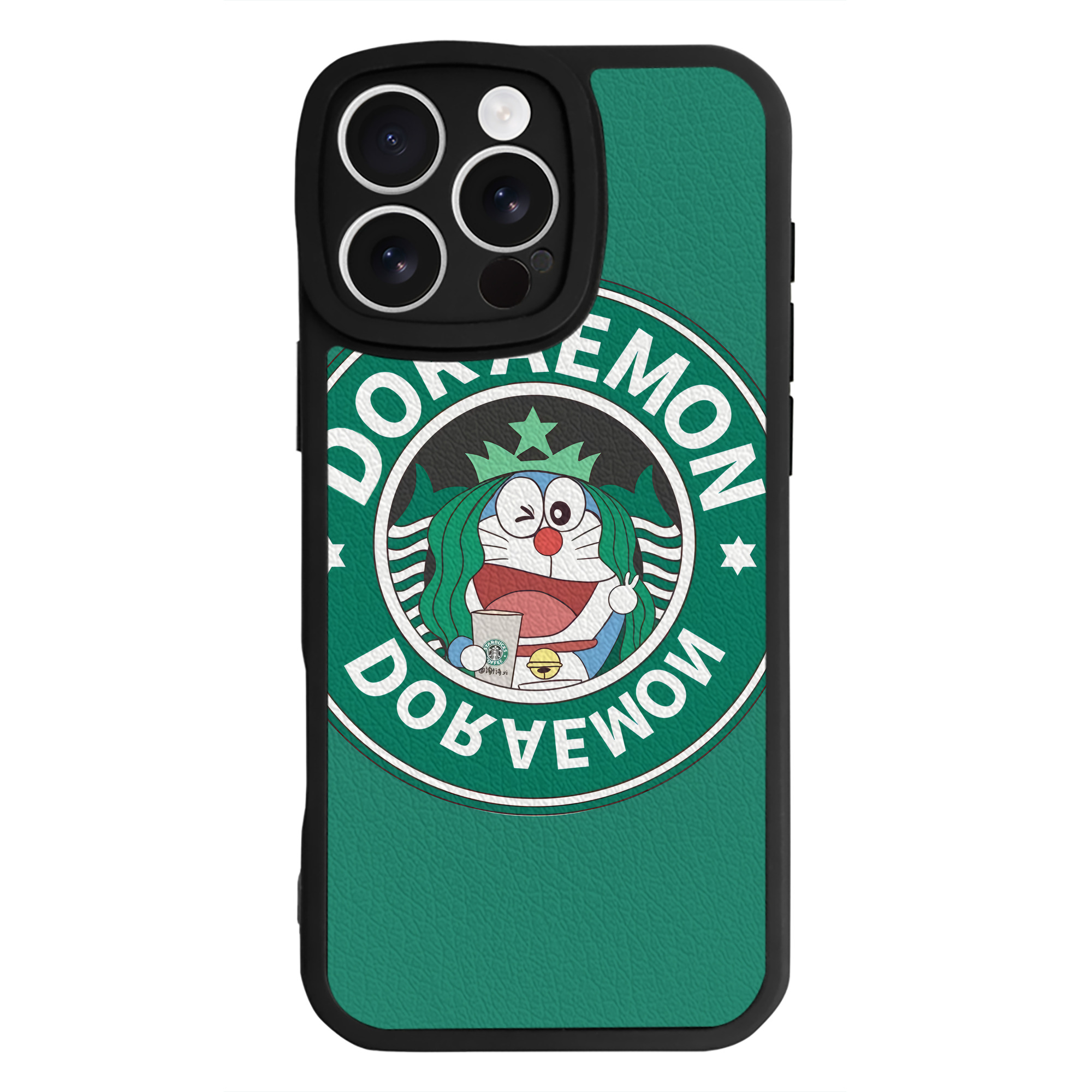 （画像用） ドラえもん Doraemon 【iPhone 16シリーズ対応】シリコンスマホケース（レザー調） 材質：シリコン